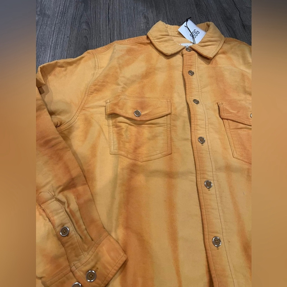 NWT Urban Outfitters BDG Aiden Chamois Sunwashed Shirt Jacket - Picture 2 of 3